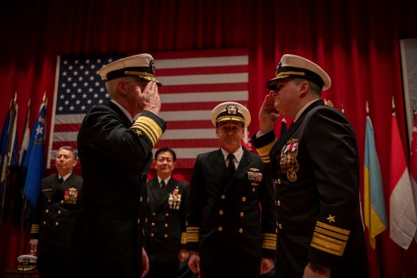US 7th Fleet Holds Change of Command Ceremony