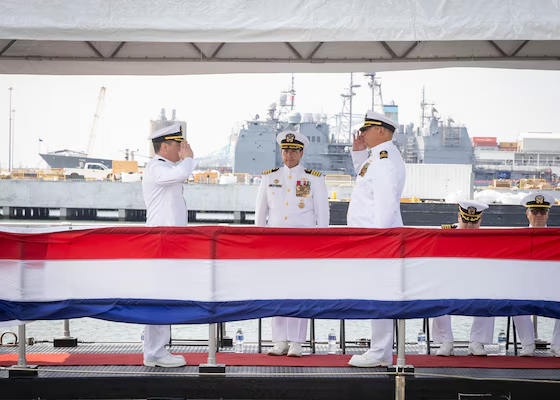 Submarine USS Washington Conducts Change of Command