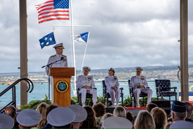 Pacific Fleet Holds Change of Command Ceremony at Pearl Harbor